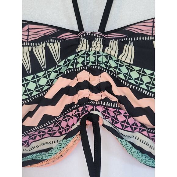 Seafolly Australia Boho Printed Strapless Bandeau Bikini Top Women's Size 8 - Picture 8 of 11